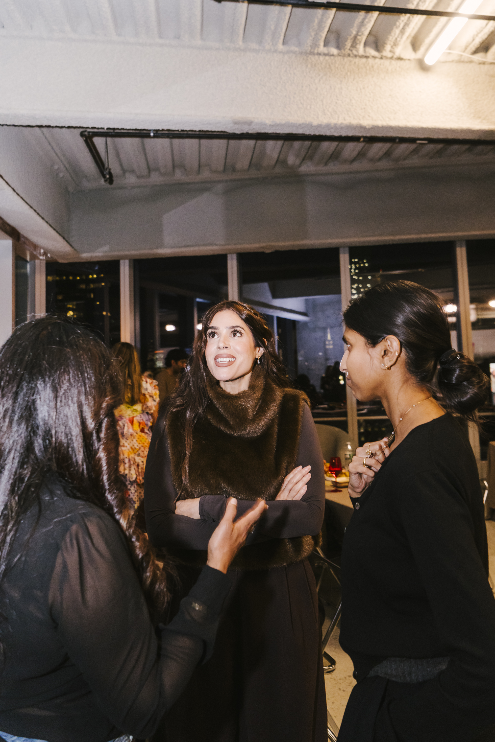 Angel Nital and Spice Capital GP Maya in conversation at the Brown Girl Angels SickKids fundraiser.