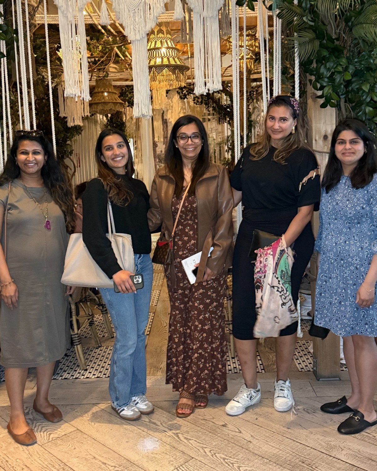 Brown Girl Angels members at a member gathering — a collective of South Asian women investors
